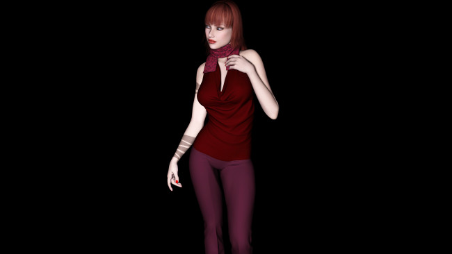 Обои картинки фото 3д графика, people , люди, девушка, взгляд, фон