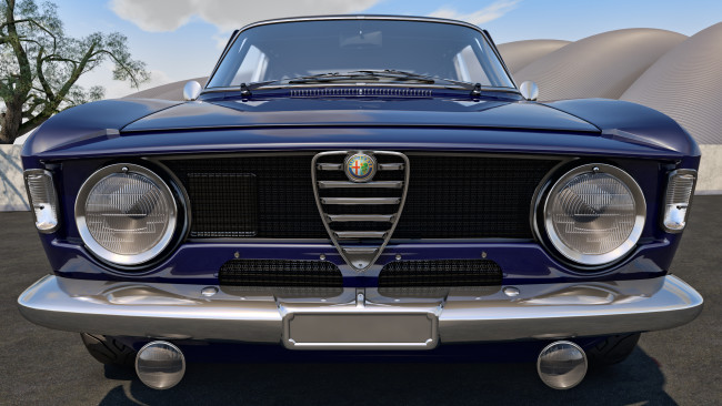 Обои картинки фото автомобили, 3д, 1965, alfa, romeo, giulia, sprint, gta