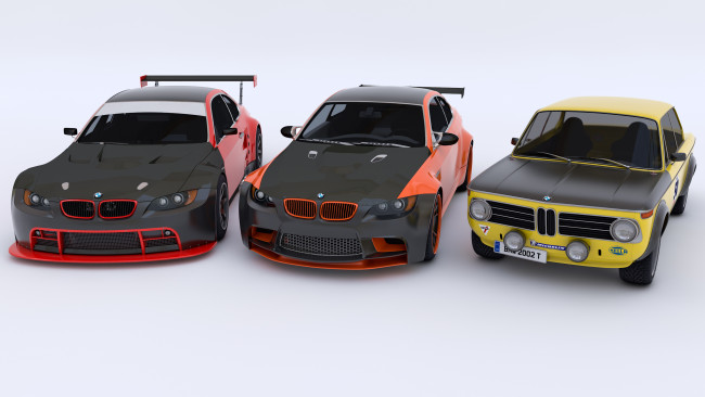 Обои картинки фото автомобили, 3д, bmw