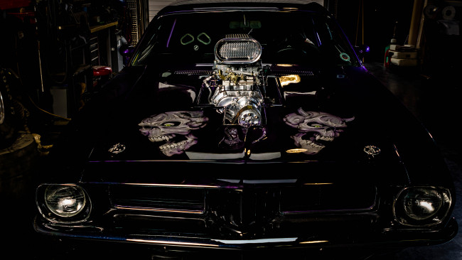 Обои картинки фото автомобили, plymouth, черный