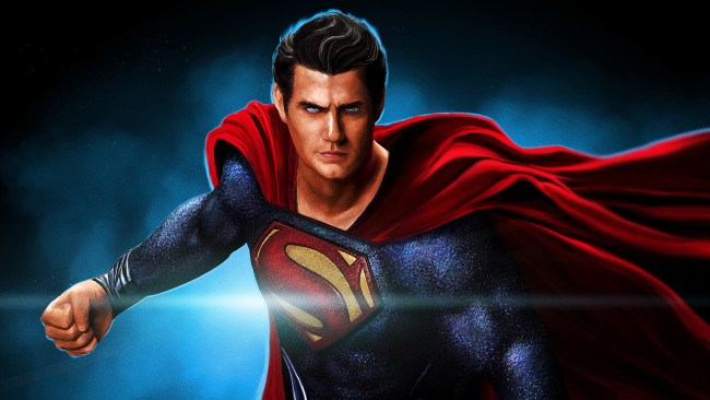 Обои картинки фото рисованные, комиксы, супермен