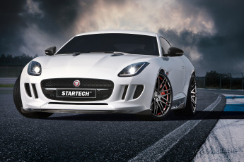 Картинка автомобили jaguar startech светлый 2015г f-type coupе