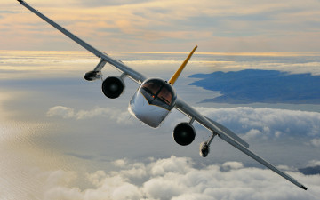 Картинка авиация авиационный+пейзаж креатив полёт