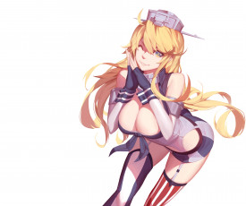 Картинка аниме kantai+collection kancolle iowa nian kantai collection