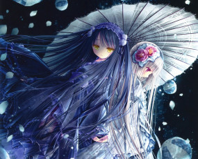 Картинка аниме tinkerbell+ artbook девочки мячи арт зонт