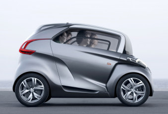 Картинка peugeot+bb1+concept автомобили peugeot серебристый пасажиры concept bb1 движение едет дорога