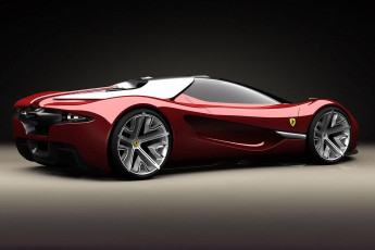 Картинка ferrari+samir+concept автомобили ferrari красный concept samir car