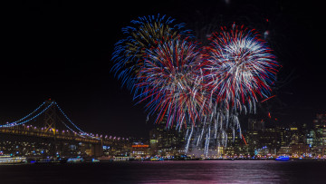 Картинка разное салюты +фейерверки ночь фейерверк