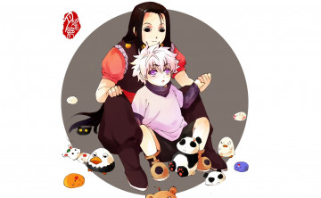 Картинка аниме hunter+x+hunter иллуми киллуа братья