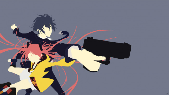 Обои картинки фото аниме, black bullet, Чёрная, пуля