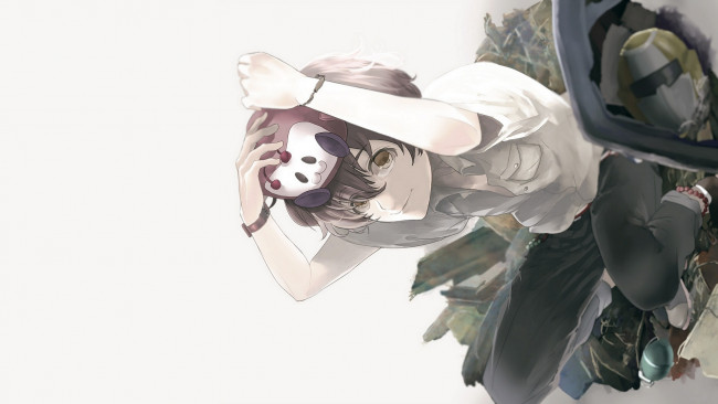 Обои картинки фото аниме, zankyou no terror, бомба, парень