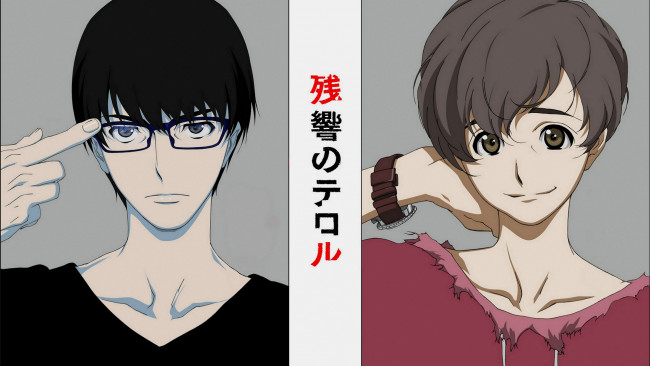 Обои картинки фото аниме, zankyou no terror, парни