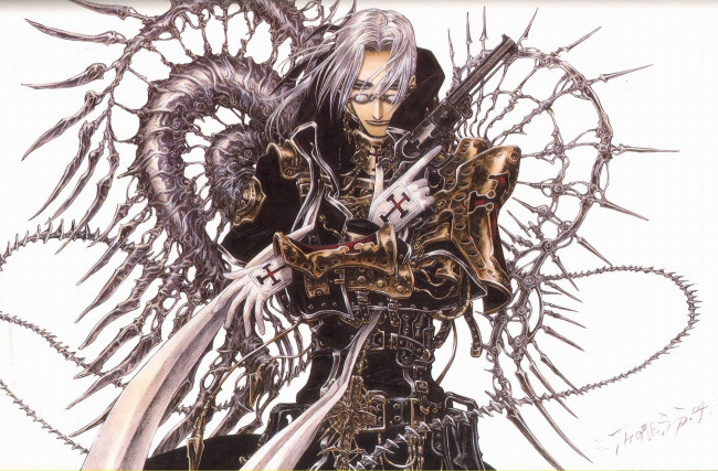 Обои картинки фото аниме, trinity blood, trinity, blood, avel, vampiry