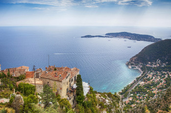 Картинка города -+панорамы средиземное море прованс лазурный берег альпы франция