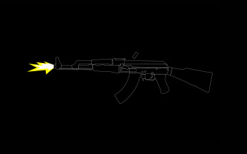 Картинка рисованное минимализм фон оружие