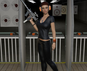 Картинка val+kiriya 3д+графика фантазия+ fantasy фон взгляд девушка