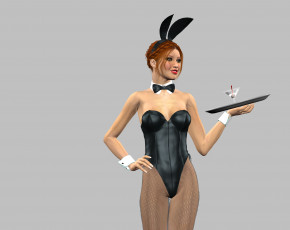 Картинка 3д+графика люди+ people девушка взгляд фон