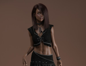 Картинка 3д+графика люди+ people фон девушка взгляд