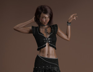 Картинка 3д+графика люди+ people фон взгляд девушка