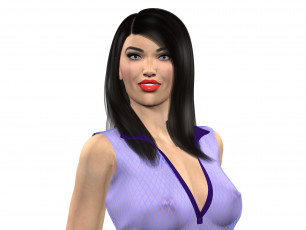 Картинка 3д+графика люди+ people девушка взгляд фон