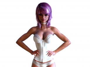 Картинка 3д+графика люди+ people фон взгляд девушка