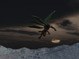Картинка 3д+графика существа+ creatures дракон dragon полет