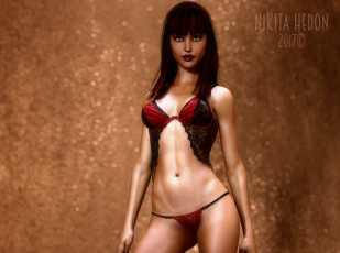 Картинка 3д+графика люди+ people фон взгляд девушка