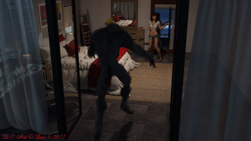 Картинка 3д+графика фантазия+ fantasy фон взгляд девушка