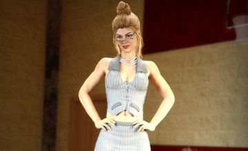 Картинка 3д+графика люди+ people девушка взгляд фон