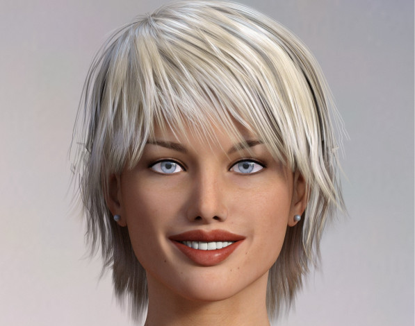 Обои картинки фото 3д графика, портрет , portraits, фон, взгляд, девушка