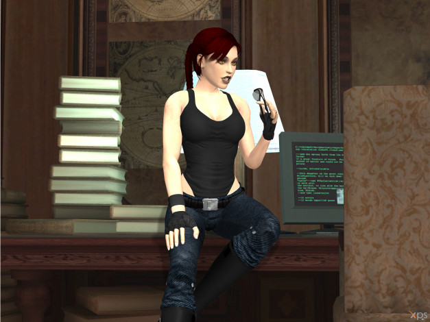 Обои картинки фото 3д графика, люди , people, фон, взгляд, девушка