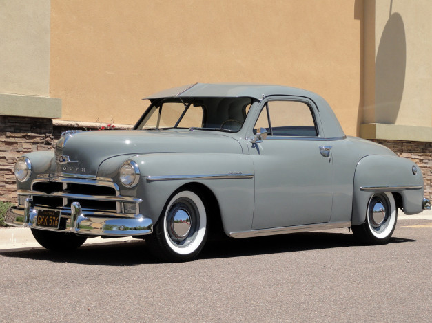 Обои картинки фото plymouth deluxe business coupe 1950, автомобили, plymouth, business, deluxe, 1950, coupe
