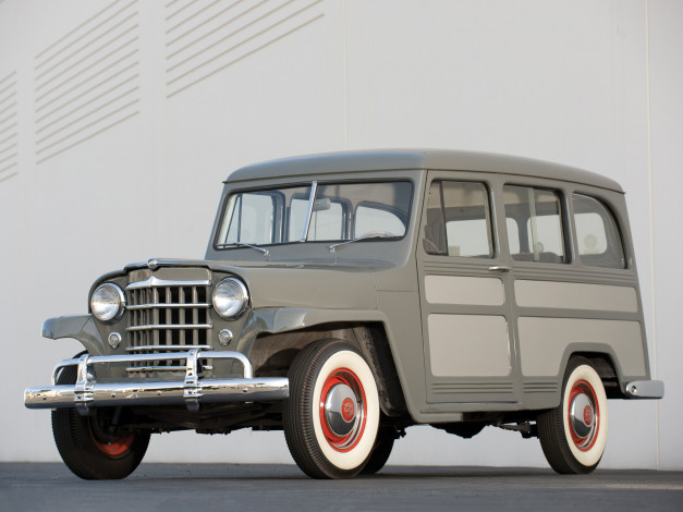Обои картинки фото willys station wagon 1950, автомобили, willys, station, wagon, 1950