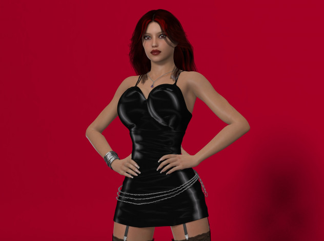 Обои картинки фото 3д графика, люди , people, девушка, взгляд, фон