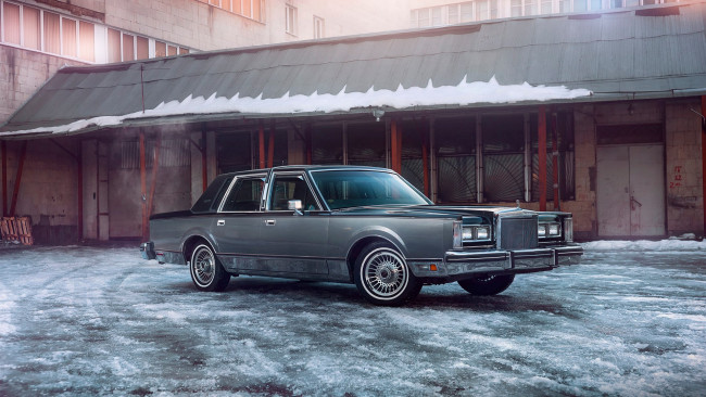 Обои картинки фото автомобили, lincoln, 1984, town, car