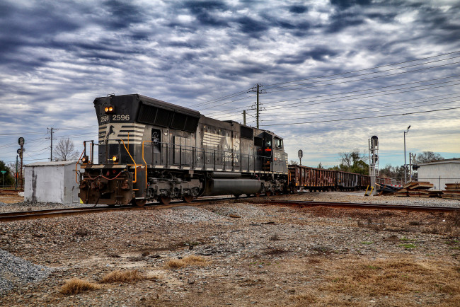 Обои картинки фото техника, поезда, состав, локомотив