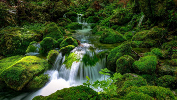 Картинка природа водопады водопад вода поток