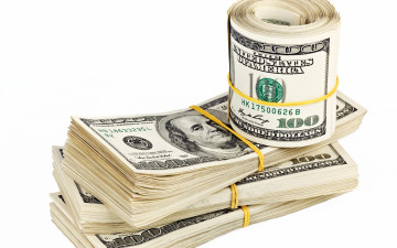 Картинка разное золото +купюры +монеты доллары