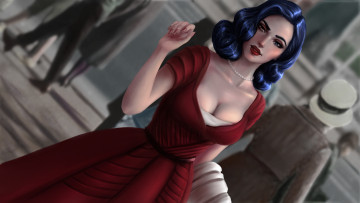 Картинка фэнтези девушки девушка фон взгляд платье