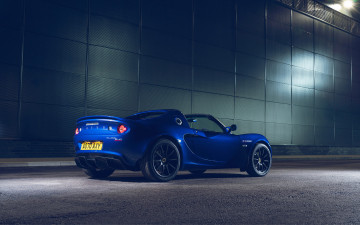Картинка 2021+lotus+elise+sport+240+final+edition автомобили lotus elise sport 240 final edition 2021 4k синий родстер экстерьер вид сзади британский спорткар