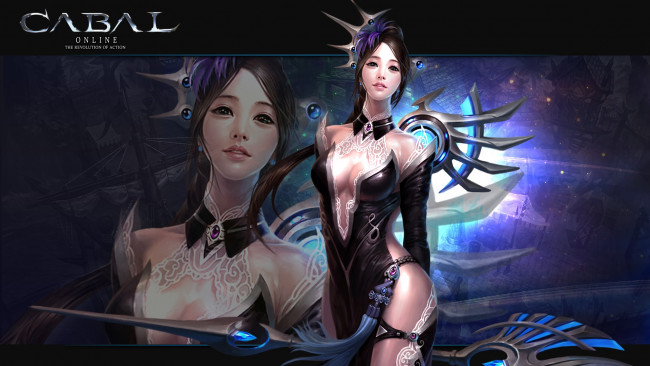 Обои картинки фото видео игры, cabal online,  the revolution of action, девушка, посох