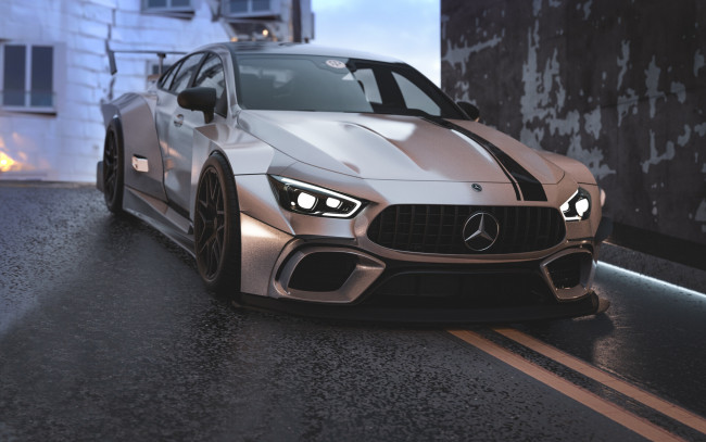 Обои картинки фото mercedes-benz gt63 s amg, автомобили, 3д, mercedes, benz, gt63, s, amg