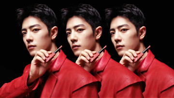 Картинка мужчины xiao+zhan лицо куртка помада