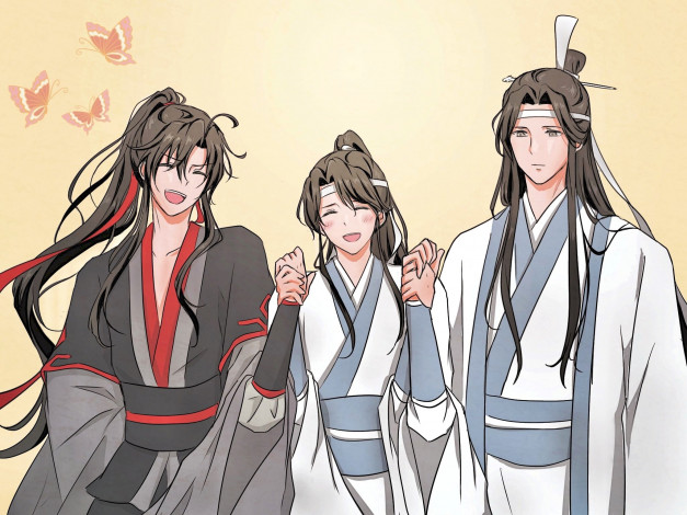 Обои картинки фото аниме, mo dao zu shi, вэй, усянь, лань, ванцзи, сычжуй