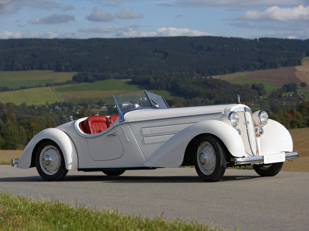 Обои картинки фото audi, 225, front, roadster, автомобили, классика