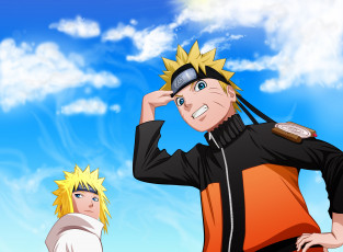 Картинка аниме naruto uzumaki namikaze minato