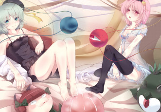 Картинка аниме touhou komeiji satori reiuji utsuho kaenbyou rin koishi