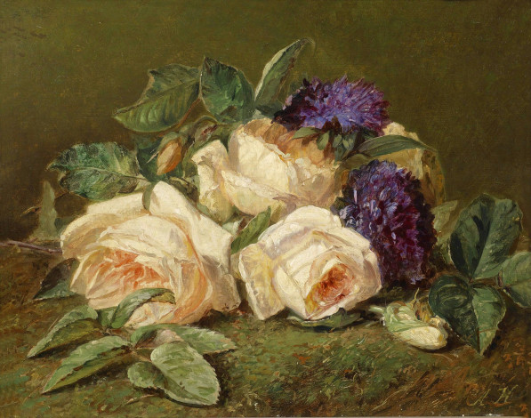 Обои картинки фото adriana, johanna, van, haanen, рисованные, роза