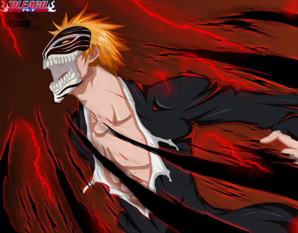 Обои картинки фото kurosaki, ichigo, аниме, bleach