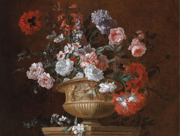 Обои картинки фото simon, pietersz, рисованные, хризантема